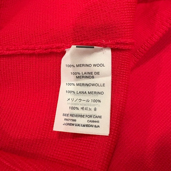 NWT Jcrew merino wool red sweater pants size 10 - Picture 8 of 8